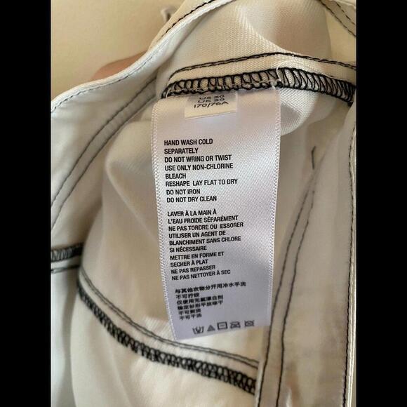 Urban Outfitters white polyester pants Sz. 30 - Picture 4 of 5